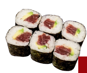 Thunfisch-Avocado Maki